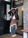 check layered skirt スカート レディース|韓国 Linenne|コーディブック