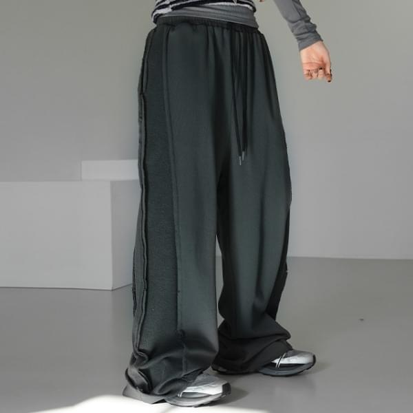 タリックロールアップトレーニングパンツ パンツ ワイドパンツ レディース｜韓国 binary01｜コーディブック