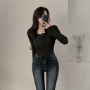 コビットTシャツ-5 color 長袖 Tシャツ Tシャツ レディース|韓国 henique|コーディブック