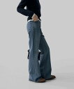 ストゥアブーツカットデニムパンツ デニムパンツ レディース|韓国 MAENIQUE|コーディブック