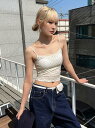 FLOWER LACE SLEEVELESS ノースリーブ レディース|韓国 AAKE|コーディブック(4)