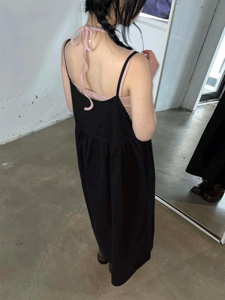 ユーズドスリーブレスワンピース ミディワンピース スリップドレス レディース｜韓国 kim9hope｜コーディブック