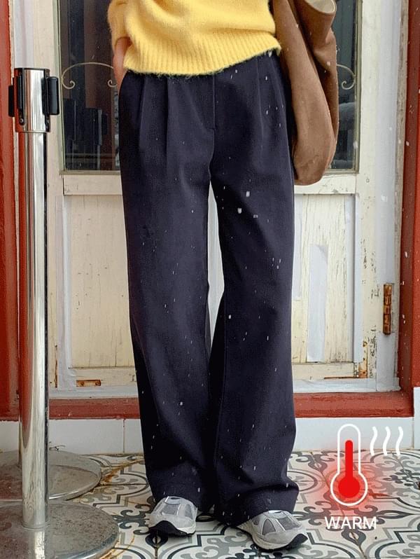 ハースピッチギモツーピンタックコットンパンツ - 4color/S,M パンツ ワイドパンツ レディース｜韓国 i..