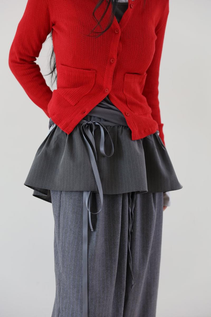 STフリルレイヤードスカート スカート ペプラムスカート レディース｜韓国 COLOR iN ID｜コーディブック