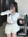 エイミーボタンシャーリングTシャツ 長袖 Tシャツ レディース|韓国 yemomile|コーディブック(4)