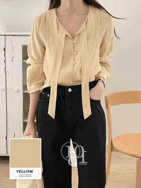 カニシルキータイブラウス ブラウス レディース｜韓国 1015MARKET｜コーディブック