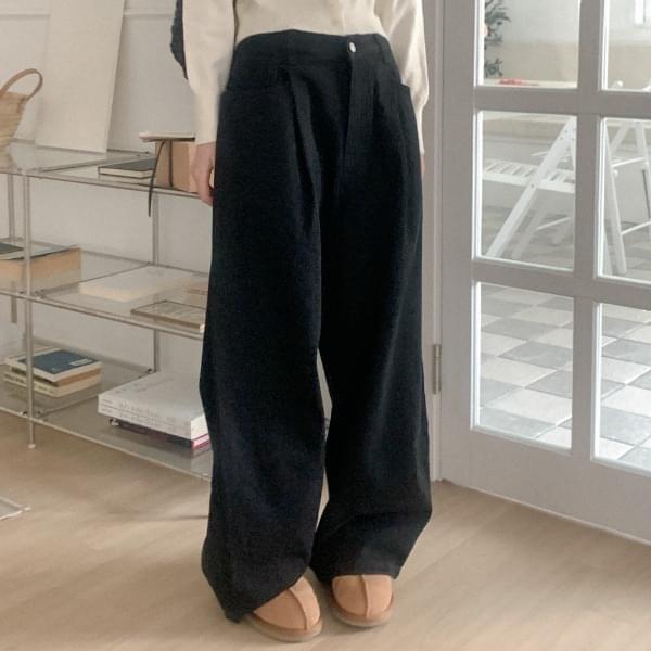 スビッドワイドバルーン黒青パンツ デニムパンツ レディース｜韓国 HEYLADY｜コーディブック