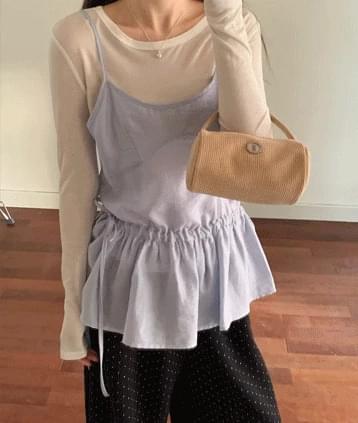 スリーブレスbl ノースリーブ キャミソール レディース｜韓国 CWITHC｜コーディブック