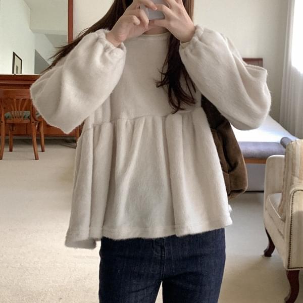 チェスナーミンクパフブラウス ブラウス レディース｜韓国 HEYLADY｜コーディブック