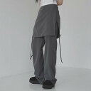 レイヤードメロイスカートパンツ パンツ レディース|韓国 binary01|コーディブック(4)