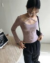 コンポヴィンテージクロスXストラップディープユニック長袖Tシャツ 長袖 Tシャツ レディース|韓国 wonderwonder|コーディブック