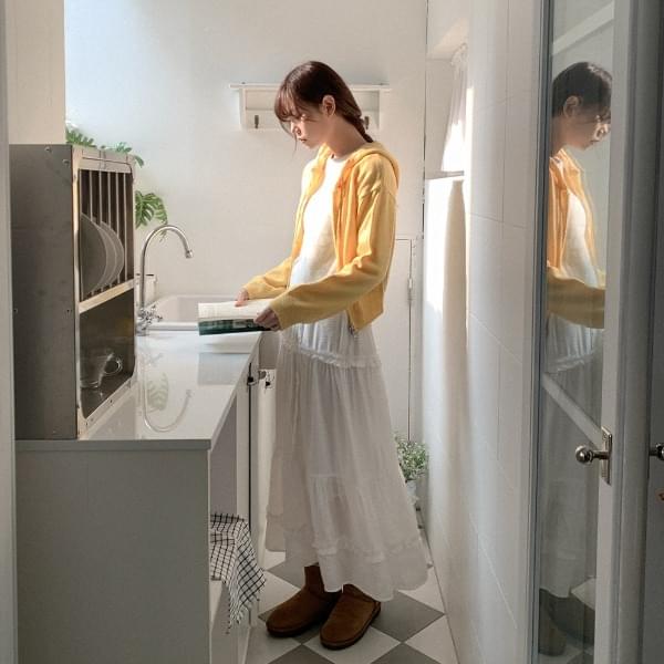 パルモフリルカンカンロングスカート スカート ラッフルスカート レディース|韓国 HEYLADY|コーディブック