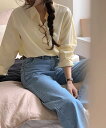 ベラフルーズフィット長袖シャツ-5color シャツ レディース|韓国 moaround|コーディブック