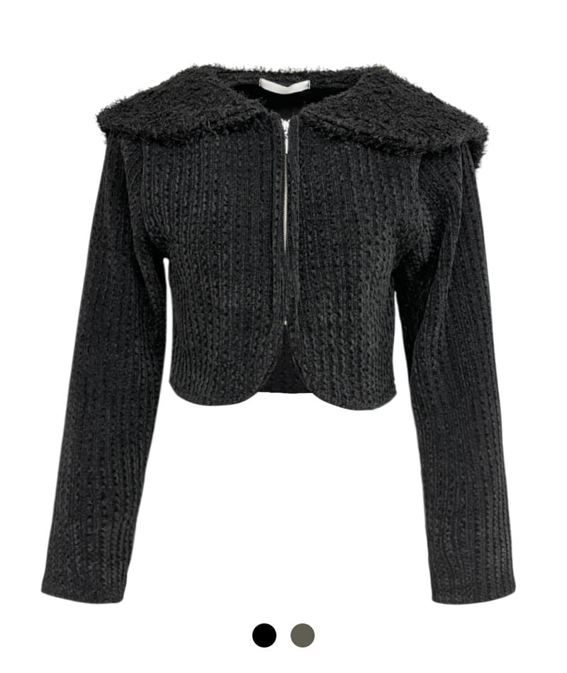 ケージセーラーファーネックジップアップ ジップアップ ボレロ レディース｜韓国 Cozy&Kitsch｜コーデ..