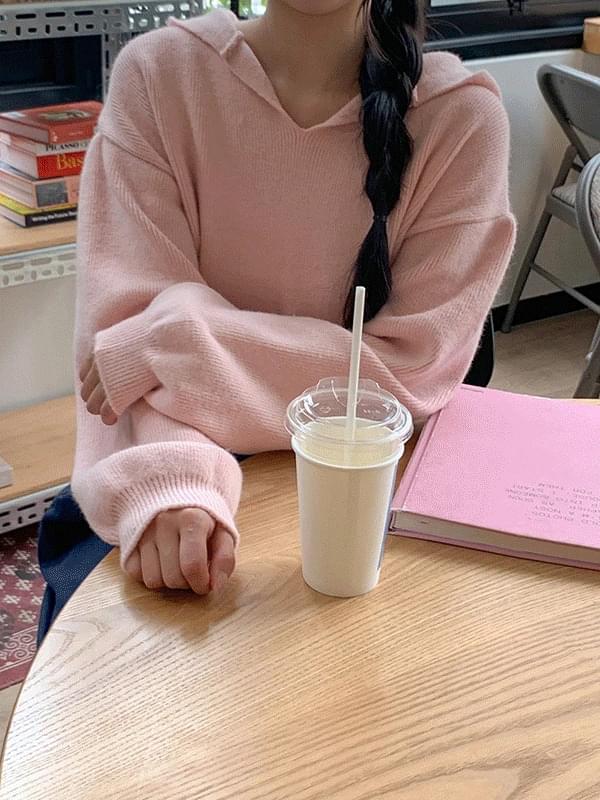 広春ルーズフィットフードウールクロ...