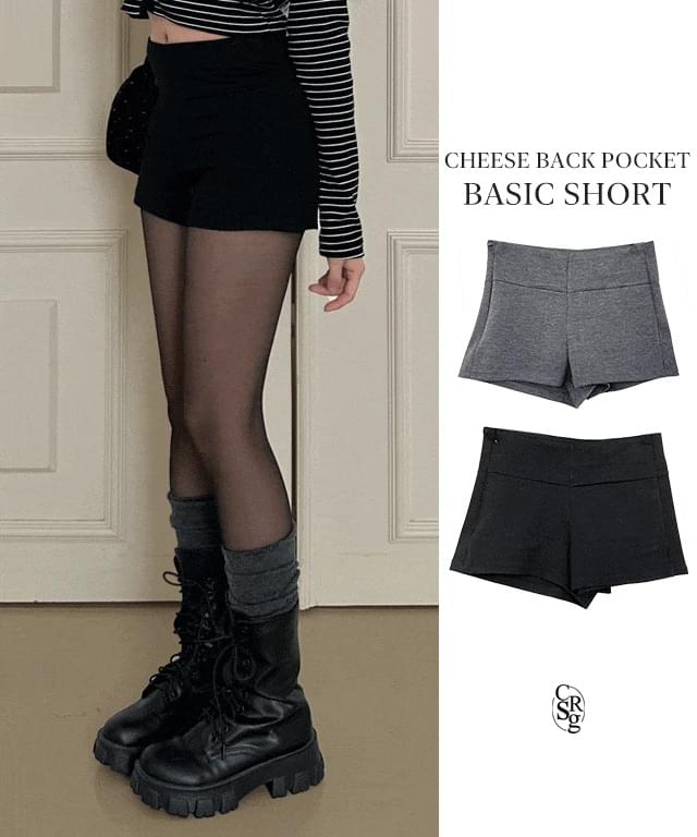 チーズ裏ポケットベーシックショートパンツ ショートパンツ レディース｜韓国 creamsugar｜コーディブ..