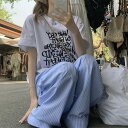 マシューレタリングオーバーフィット半袖Tシャツ 半袖 Tシャツ Tシャツ レディース|韓国 Wansmall|コーディブック