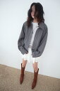 mid over blouson jk ジップアップ ジップアップジャケット レディース|韓国 tipssy|コーディブック