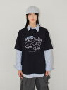 AMUSED TEDDY OVER T 半袖 Tシャツ レディース|韓国 AAKE|コーディブック(4)
