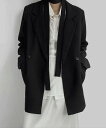 ポスターオーバーフィットダブルジャケット ジャケット ダブルブレストジャケット レディース|韓国 MAENIQUE|コーディブック(4)