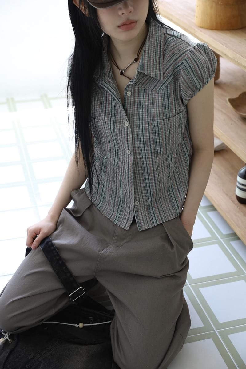 アンティークチェックシャツシャツ シャツ レディース｜韓国 COLOR iN ID｜コーディブック