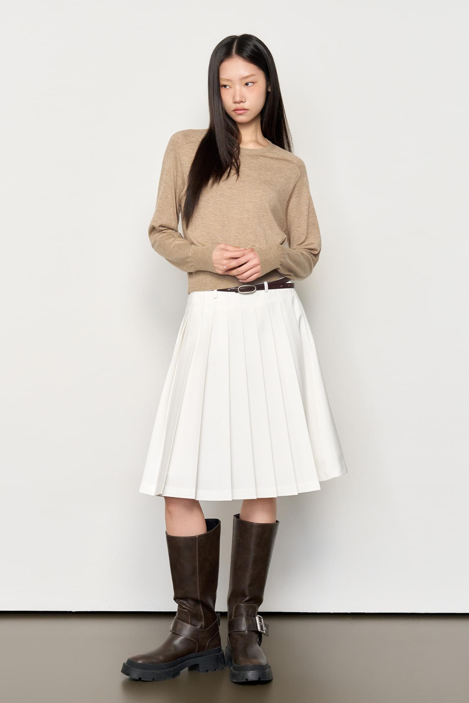 WOMANファインプリーツミディスカート スカート プリーツスカート レディース｜韓国 GENERAL IDEA｜コーディブック