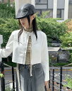 バトルバイカーポケットクロップレザージャケット ジャケット レディース|韓国 wonderwonder|コーディブック