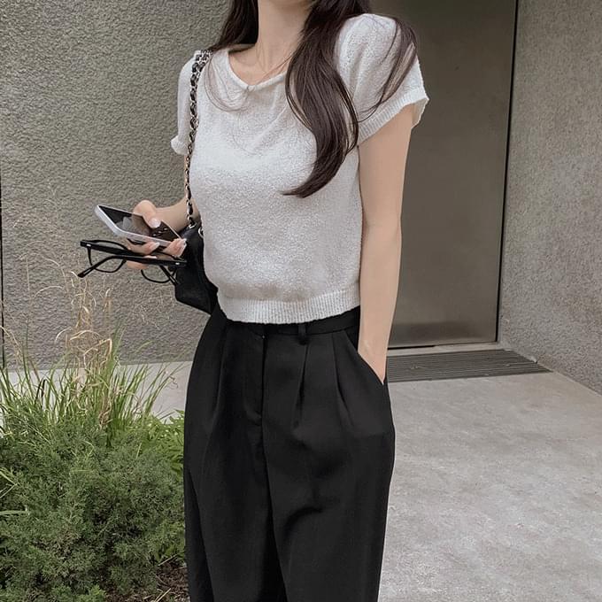 デモリネンTシャツ-5 color 半袖 Tシャツ レディース｜韓国 henique｜コーディブック