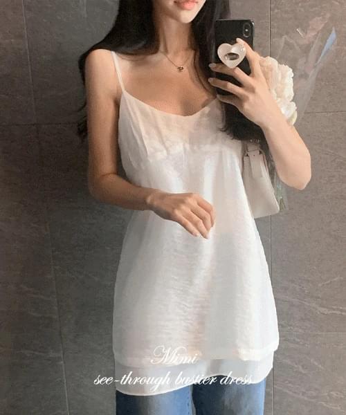 ミミシースルービスティエ ops ノースリーブ レディース｜韓国 secon'de secon｜コーディブック