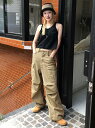SAFARI PARACHUTE CARGO PT パンツ カーゴパンツ レディース|韓国 AAKE|コーディブック(4)