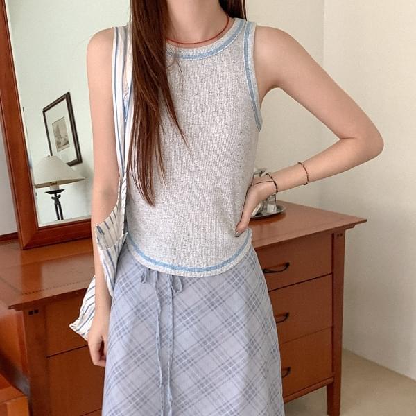 リズベステッチホルタースリーブレス ノースリーブ タンクトップ レディース｜韓国 HEYLADY｜コーディブック