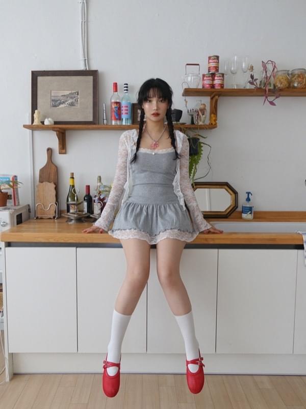 LUCE ROSE LACE LAYERED MINI DRESS ミニワンピース レディース｜韓国 VIVIC｜コーディブック