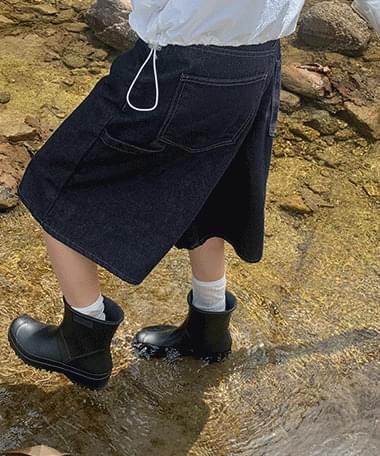 ダルボノンフェードカーペンターバミューダパンツ ショートパンツ デニムスカート レディース｜韓国 DAILYJOU｜コーディブック