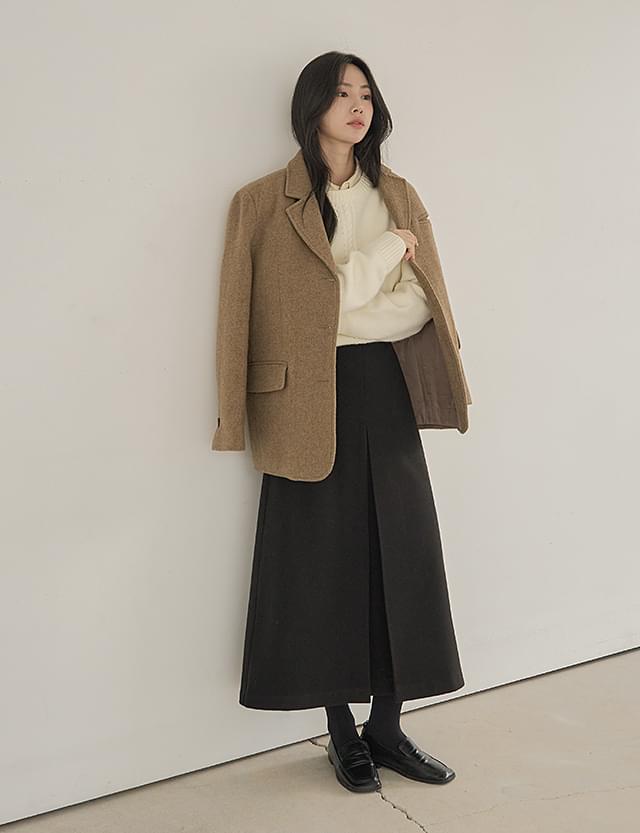 ミソカリアバンディングウールAラインスカート79204 スカート フレアスカート レディース｜韓国 09WOME..