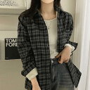 暖かい起毛チェックオーバーフィットフリースシャツシャツ3color シャツ レディース|韓国 peelrang|コーディブック