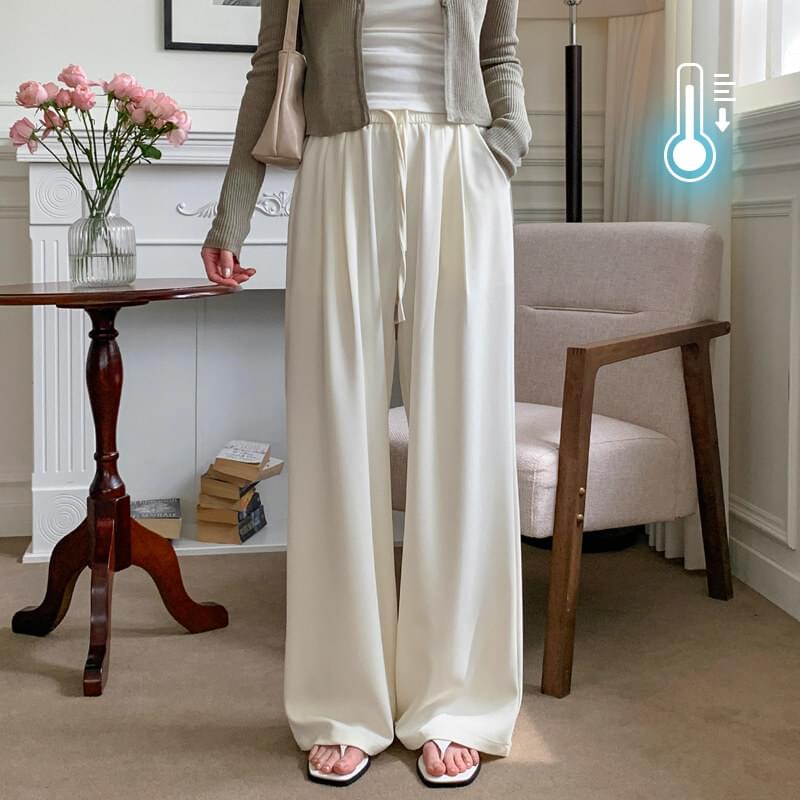 シコアクーリングバンディングワイドパンツ パンツ レディース｜韓国 MORENNE｜コーディブック