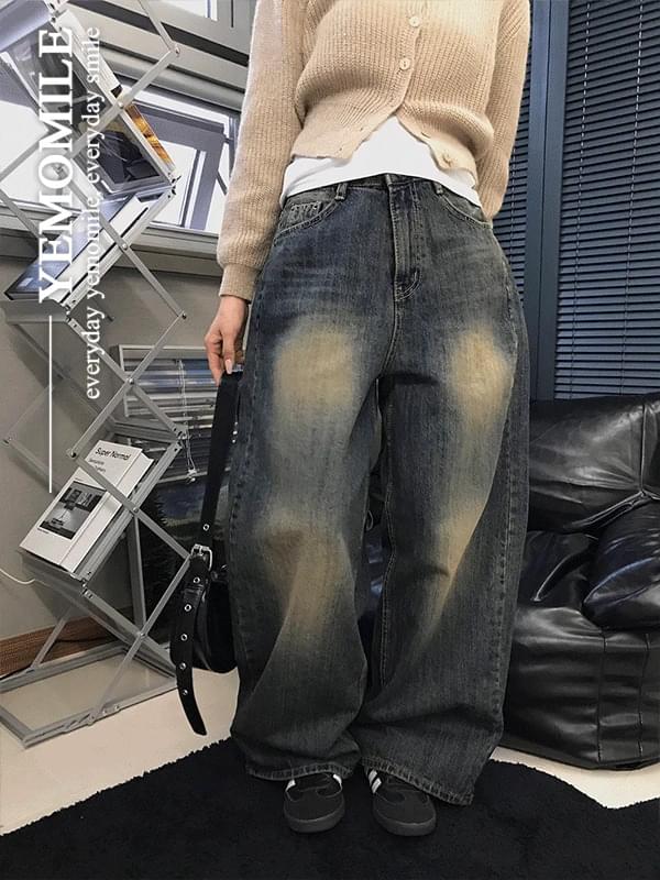 マルチウォッシュデニムパンツ デニムパンツ レディース｜韓国 yemomile｜コーディブック