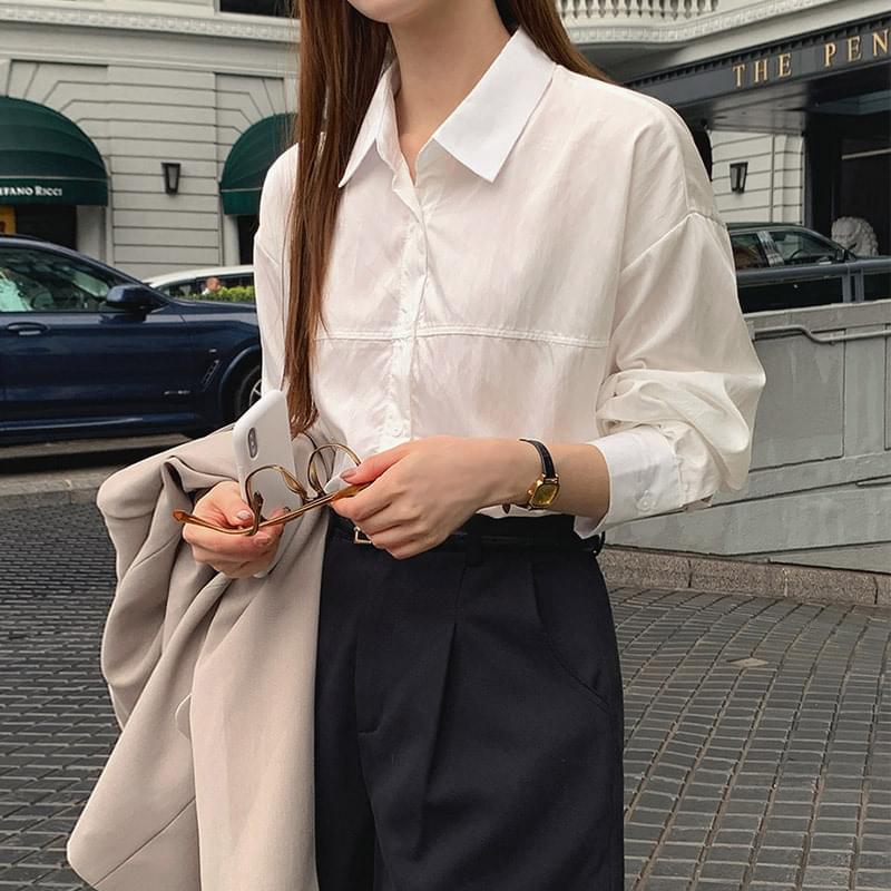 コヘナ ルーズフィットスリットシャツ シャツ レディース｜韓国 MORENNE｜コーディブック