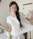 ヨプレパンチングTシャツ 半袖 Tシャツ Tシャツ レディース|韓国 CWITHC|コーディブック(4)