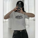 ビンテージクチュールクロップ半袖Tシャツ 半袖 Tシャツ Tシャツ レディース|韓国 Qnigirls|コーディブック(4)