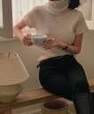 ベールタートルネック半袖ニットネックウォーマーセット ニット タートルネック レディース|韓国 lovesomeone|コーディブック