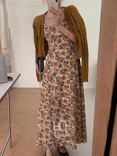 アンティークローズスリーブレスワンピース マキシワンピース レディース｜韓国 1015MARKET｜コーディブック