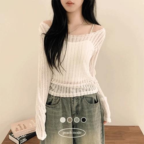 フォレンズシースルーオフショルダー...