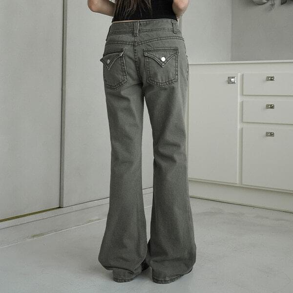 ホイブーツカットパンツ パンツ デニムパンツ レディース｜韓国 binary01｜コーディブック