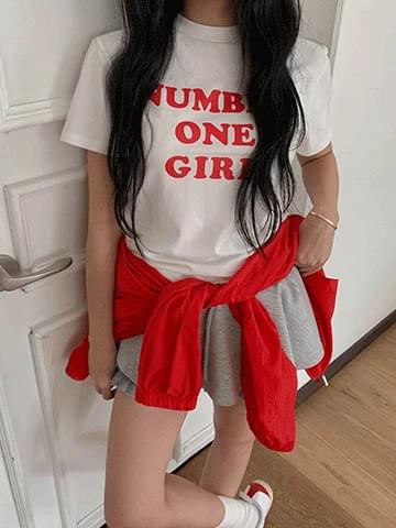 ナンバーワンレタリング半袖Tシャツ 半袖 Tシャツ レディース｜韓国 byclothes｜コーディブック(4)