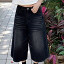 リッパーバミューダブラックデニムショートパンツ ショートパンツ デニムパンツ レディース|韓国 E-PICK|コーディブック