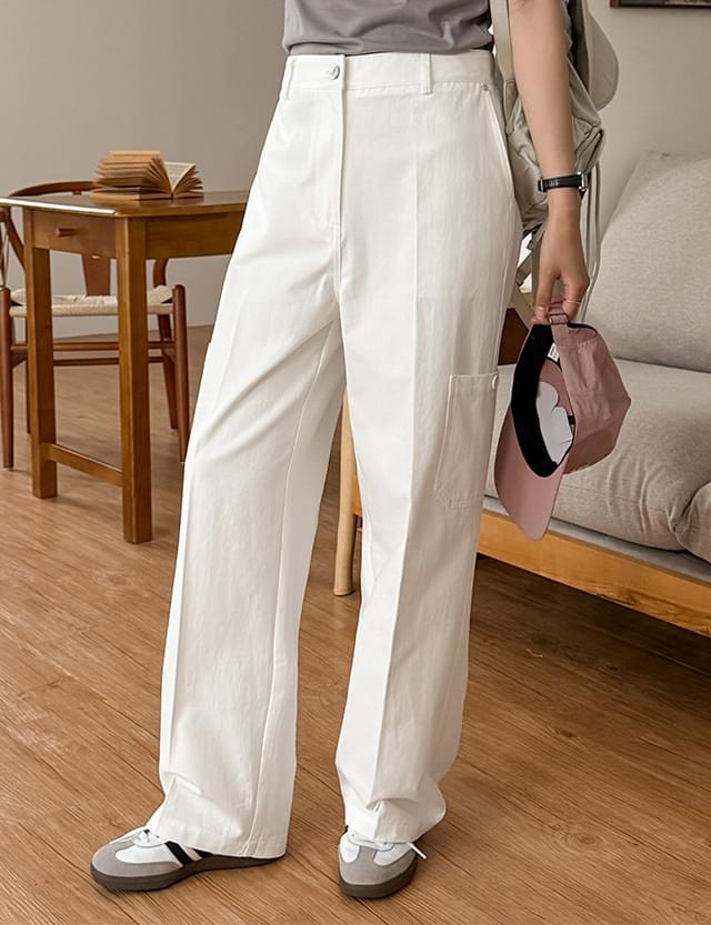 ナイラ バックゴムセミワイドパンツ パンツ ワイドパンツ レディース｜韓国 09WOMEN｜コーディブック