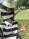 アースルージュフィットストライプカラーラグビーピケTシャツ - 4color 半袖 Tシャツ レディース|韓国 ifyou|コーディブック