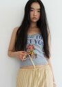 オズボンプリンティングスリーブレス ノースリーブ Tシャツ レディース|韓国 From Beginning|コーディブック