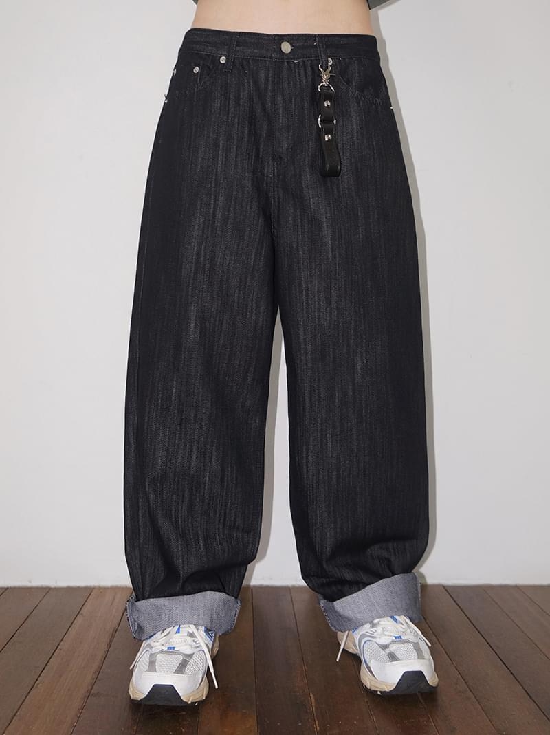 EASY NON-FADE DENIM デニムパンツ レディース｜韓国 AAKE｜コーディブック(4)